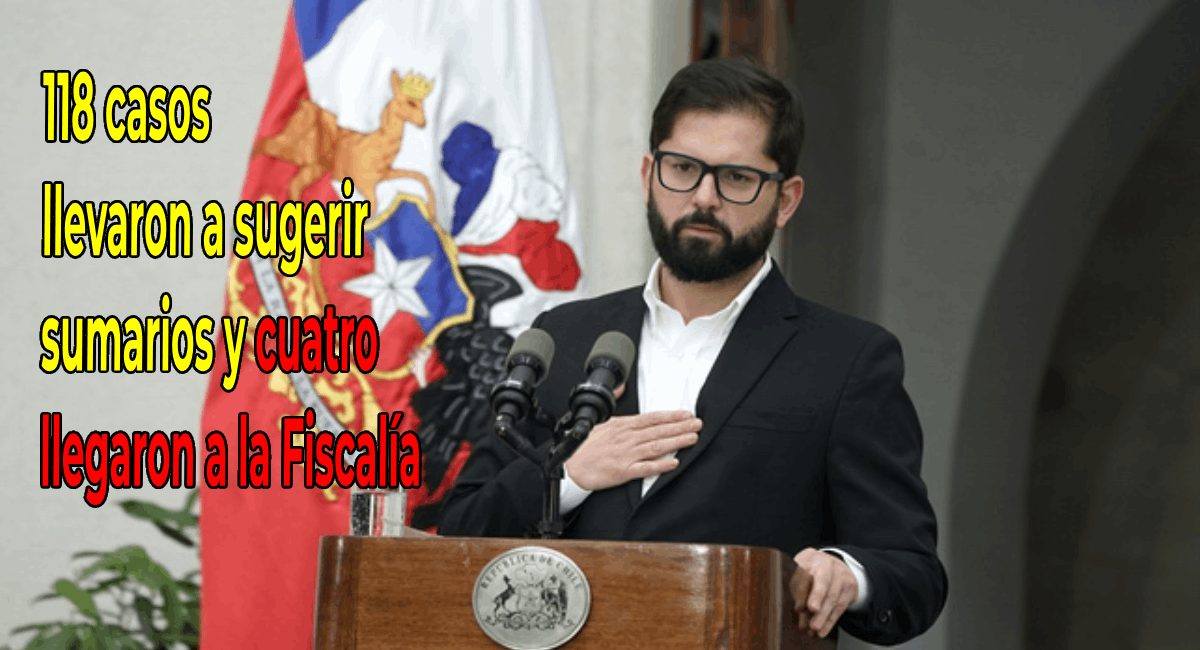 Inspección total al gobierno de Boric detecta más de mil quinientos hallazgos